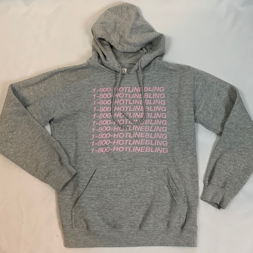 Drake 1-800 Hotline Bling Delta gray pink sweatshirt men’s size Medium